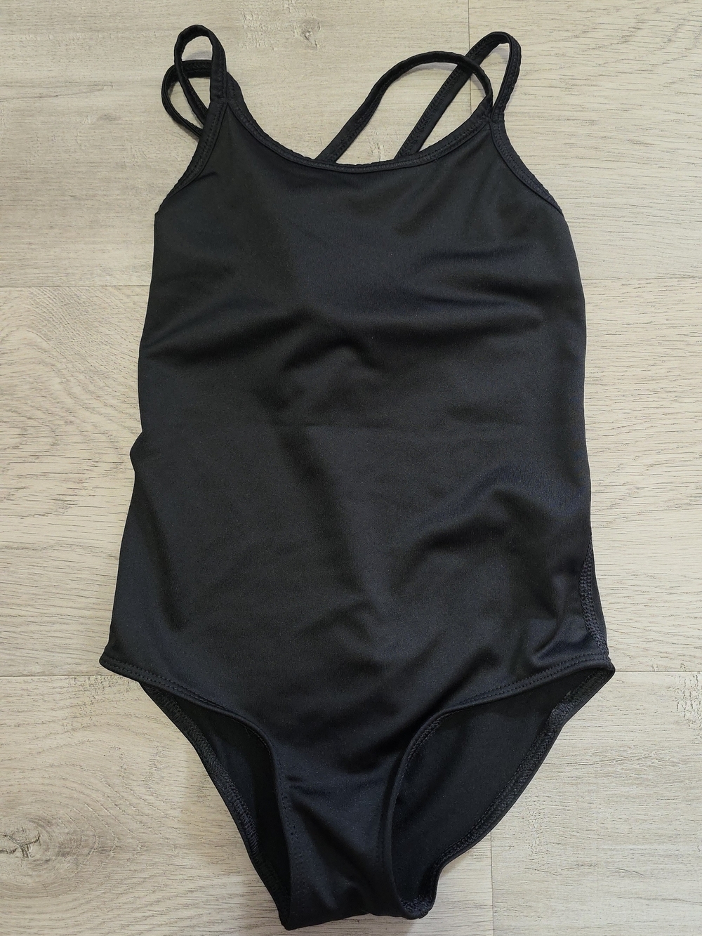 Joe Fresh Black Little Girls' One-Piece Swimsuit with Double Straps